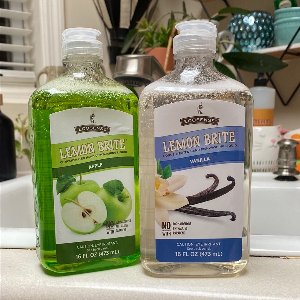 Lemon Brite Apple and Vanilla Dishwashing Liquid Set